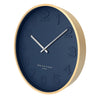 Bella Silent Wall Clock | Ocean Blue