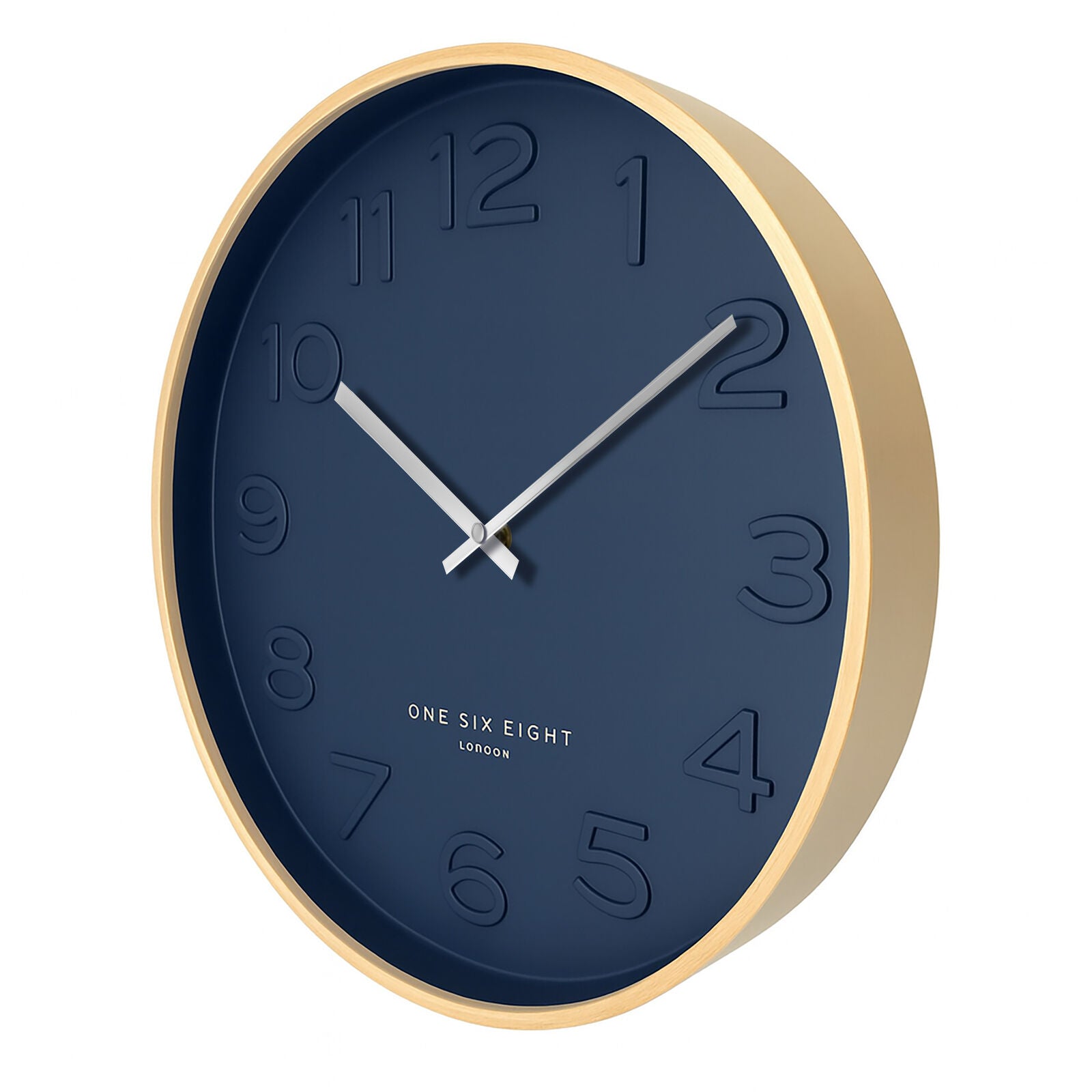 Bella Silent Wall Clock | Ocean Blue