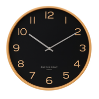 Wallace Silent Wall Clock | Black