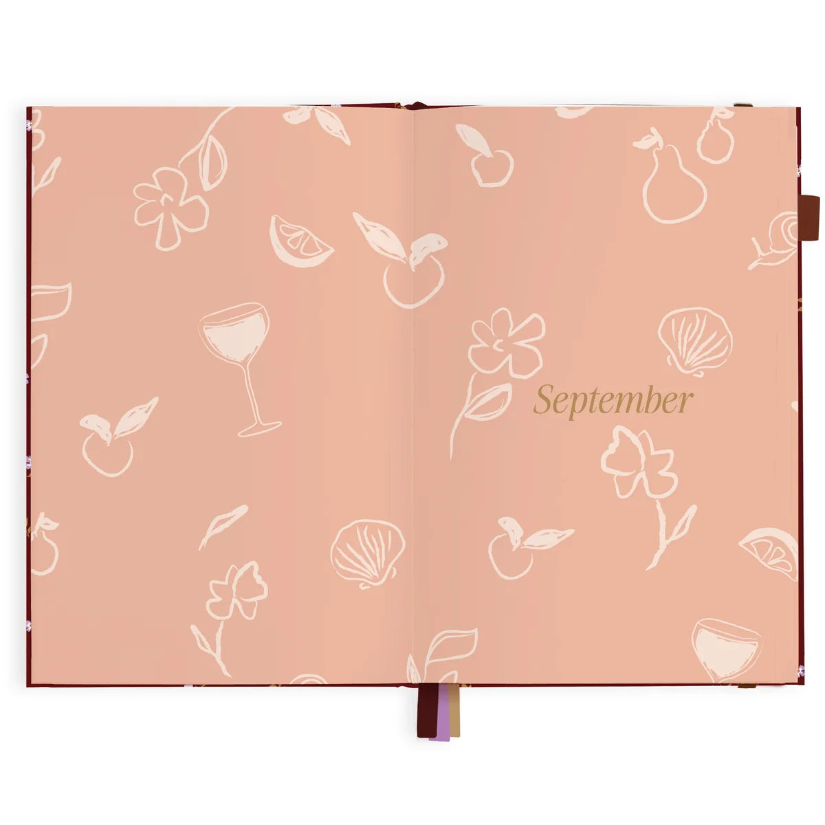 2027 A5 Vertical Planner | Cherry Wisteria