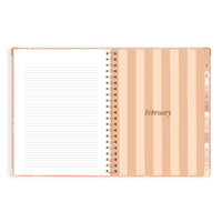 2027 A4 Academic Vertical Planner | Amalfi Peach