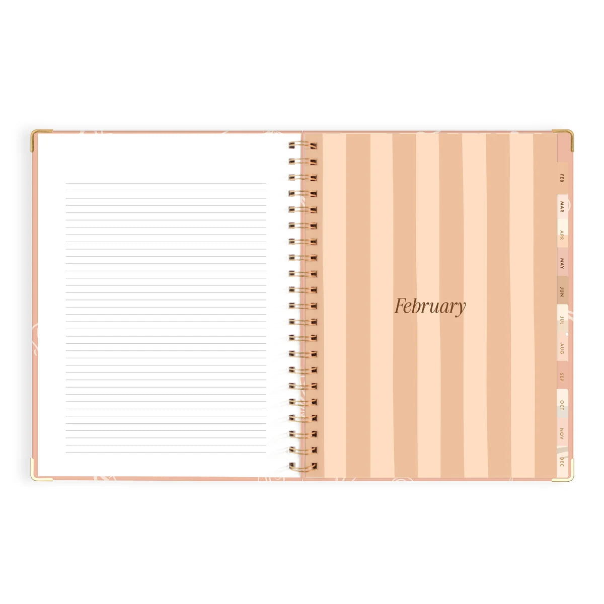 2027 A4 Academic Vertical Planner | Amalfi Peach