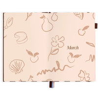 2027 A5 Academic Vertical Planner | Chocolate Stripe