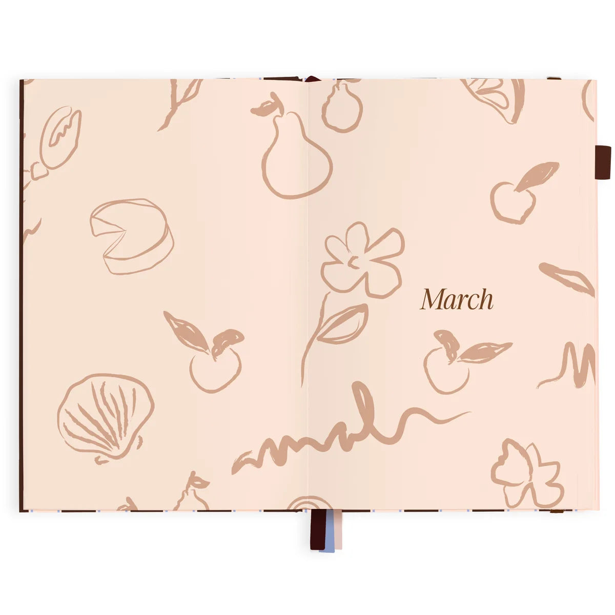 2027 A5 Academic Vertical Planner | Chocolate Stripe