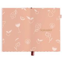 2027 A5 Horizontal Planner | Rosé Pinstripe