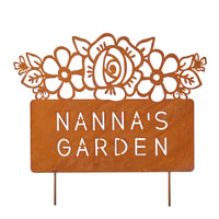Nanna’s Garden Rust Garden Stake