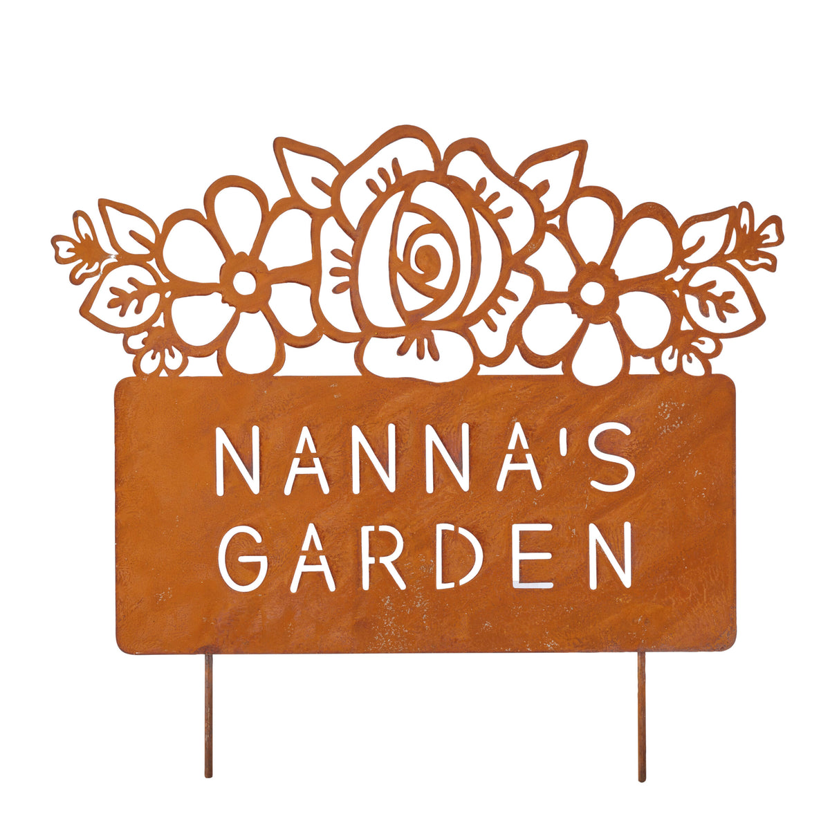 Nanna’s Garden Rust Garden Stake