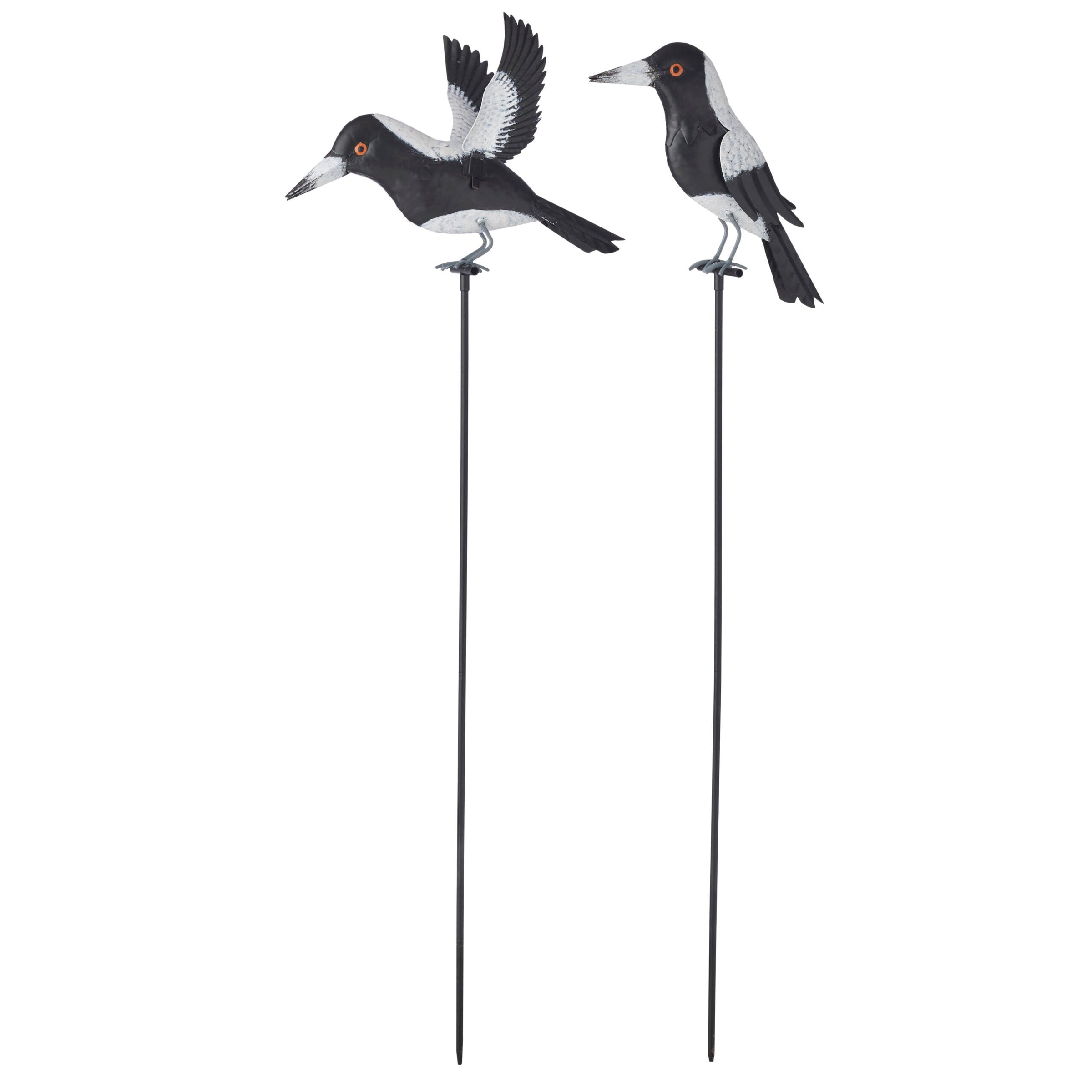 Magpies On Stakes