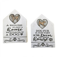 Cement Dog Sign