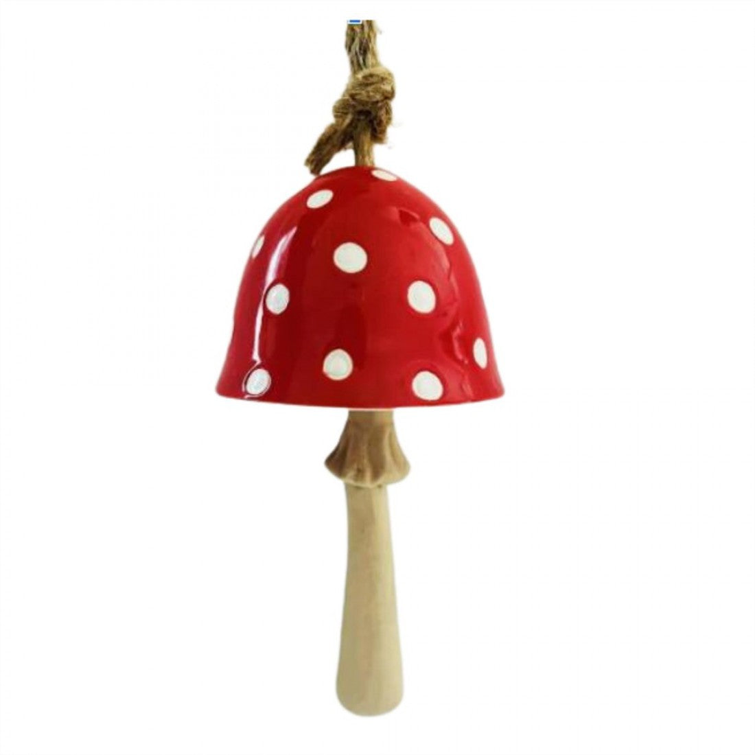 Red Toadstool Hanging Bell