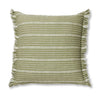 Nixon Green Stripe Cushion