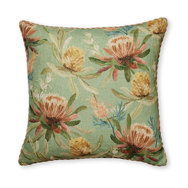 Moama Green Feather Cushion