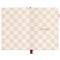 2027 A5 Horizontal Planner | Rosé Pinstripe