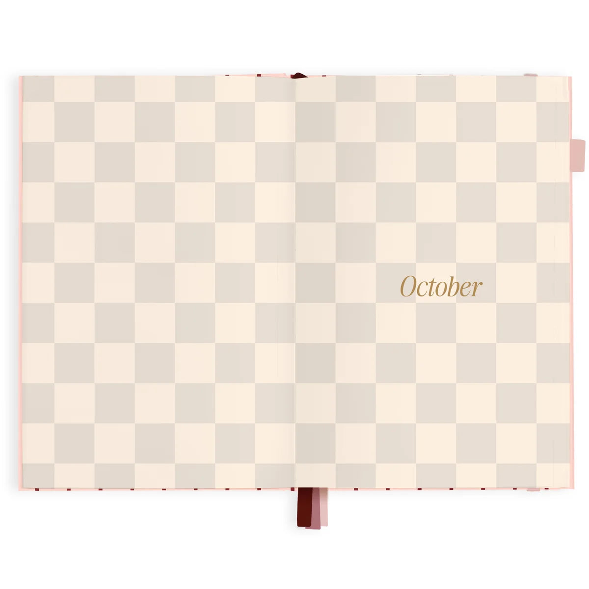 2027 A5 Horizontal Planner | Rosé Pinstripe