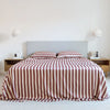 100% Organic Bamboo Sheet Set | Cinnamon Stripe