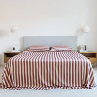 100% Organic Bamboo Sheet Set | Cinnamon Stripe