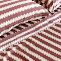 100% Organic Bamboo Sheet Set | Cinnamon Stripe