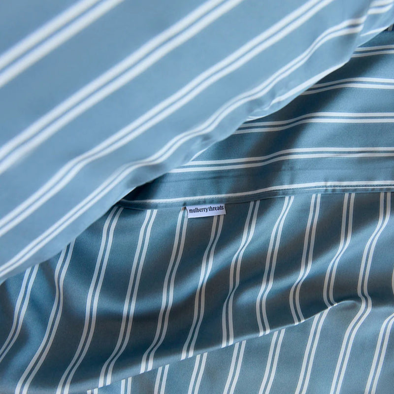 100% Organic Bamboo Sheet Set | Bay Stripe