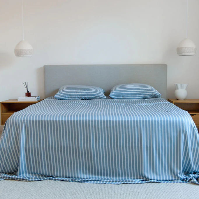 100% Organic Bamboo Sheet Set | Bay Stripe