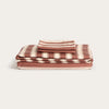 100% Organic Bamboo Sheet Set | Cinnamon Stripe