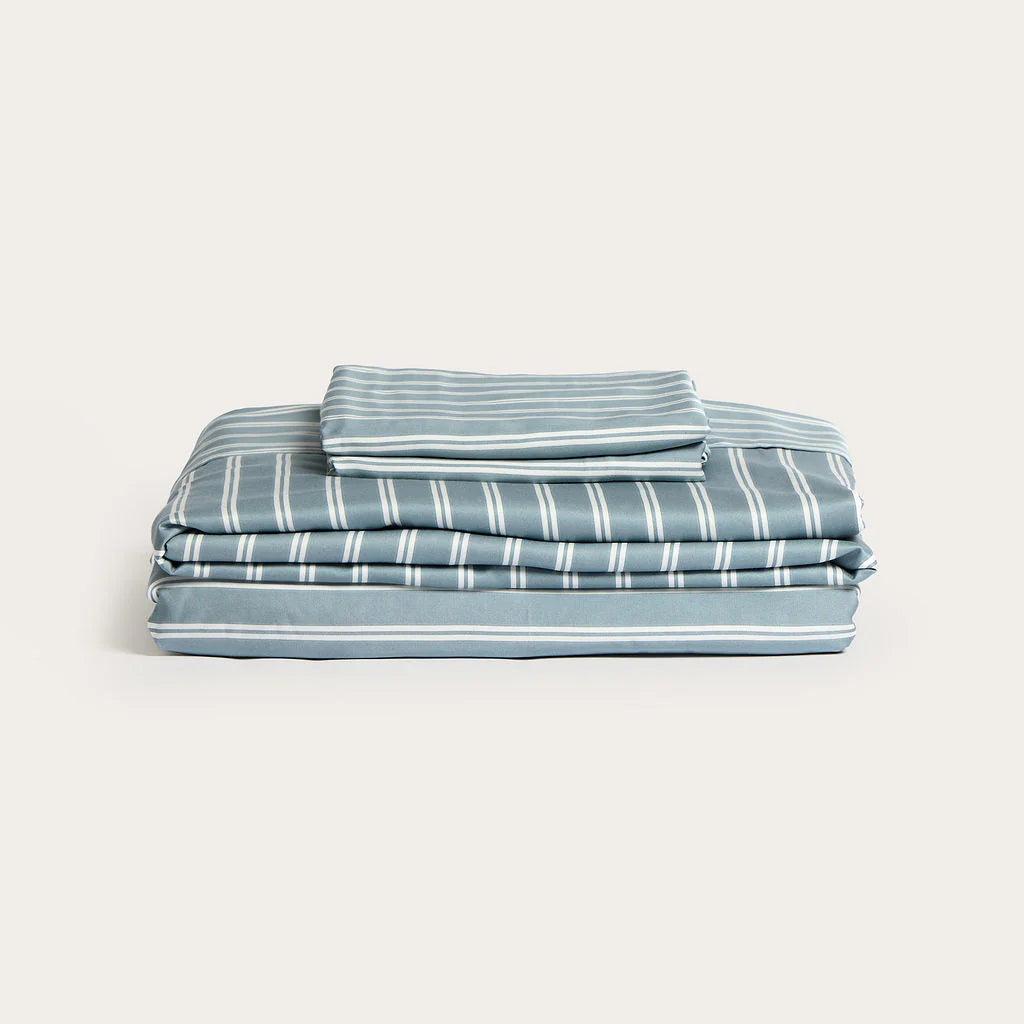 100% Organic Bamboo Sheet Set | Bay Stripe