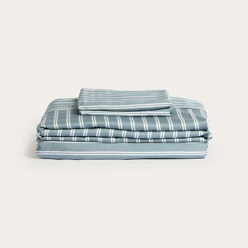 100% Organic Bamboo Sheet Set | Bay Stripe
