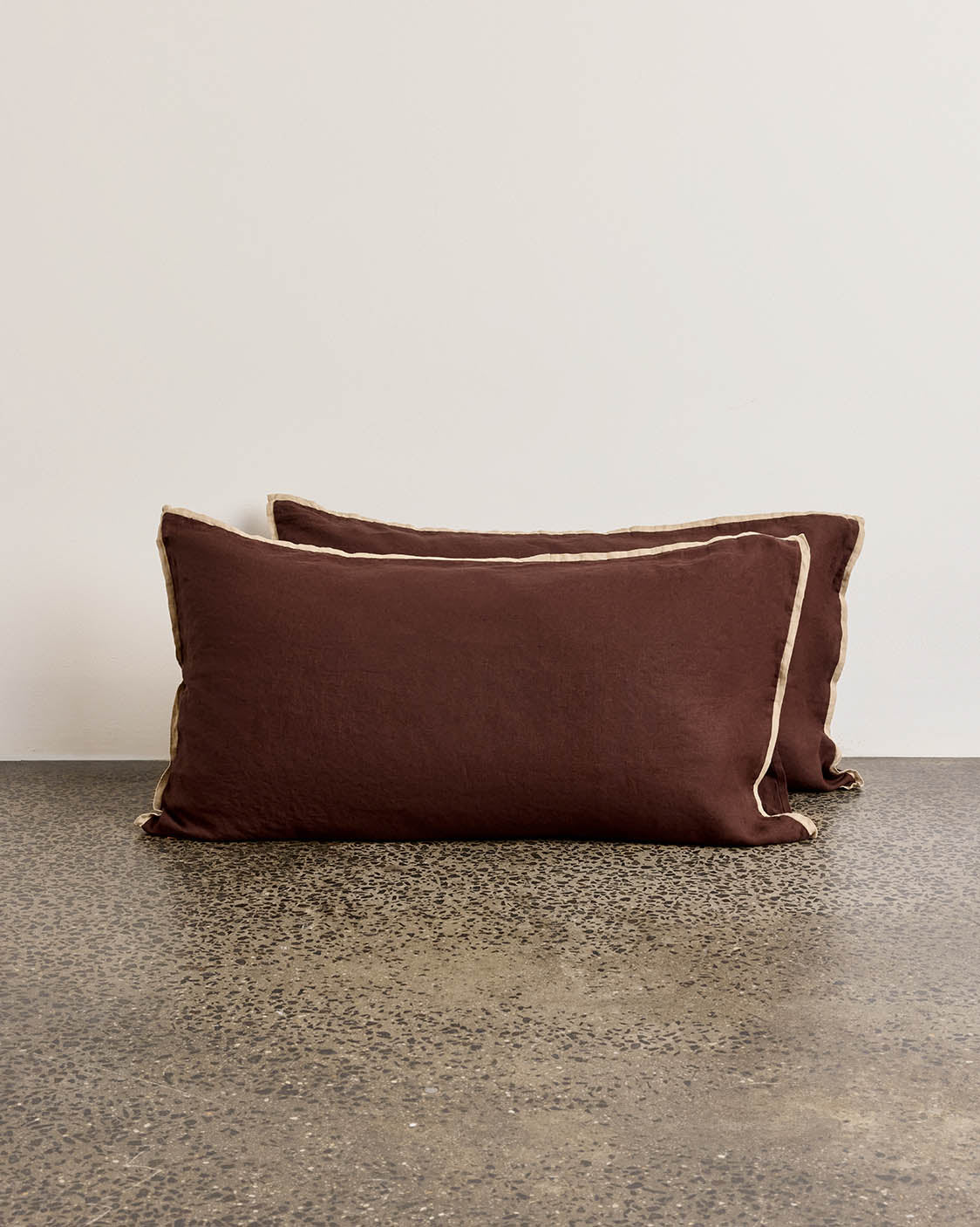 Linen Pillowcase Pair | Brown Sugar