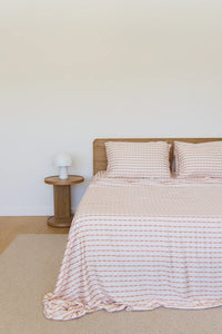 100% Organic Bamboo Sheet Set | Maple Check