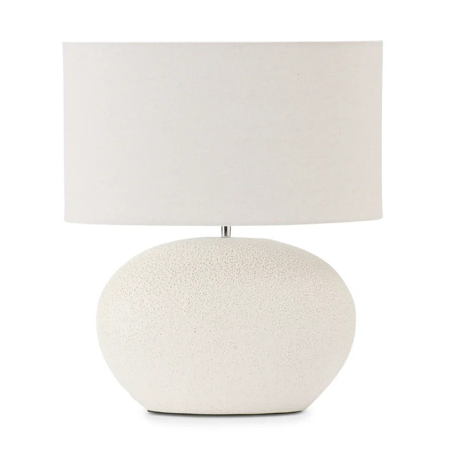 Owen White Textured Lamp