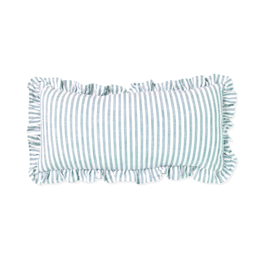 Ruffles Blue Cushion