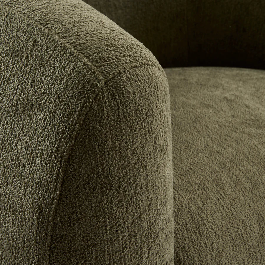 Casa Green Textured Swivel Chair