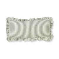 Ruffles Green Cushion