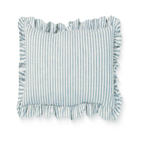 Ruffles Blue Cushion