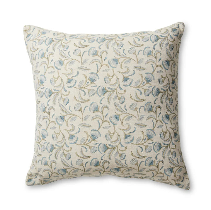 Lalita Blue Block Print Cushion