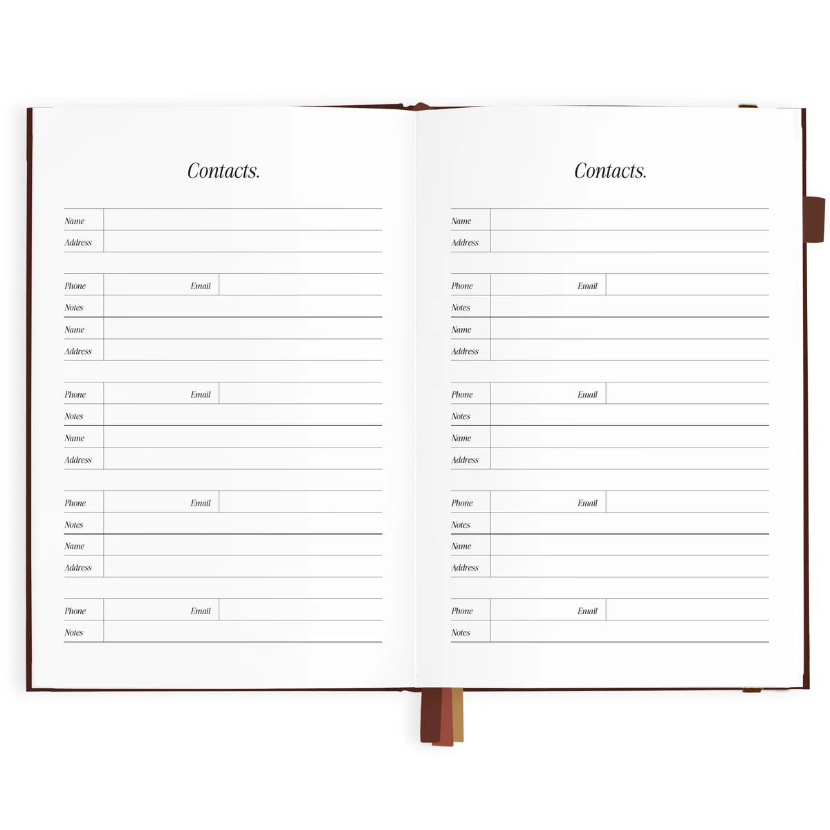 2027 A5 Vertical Planner | Chocolate