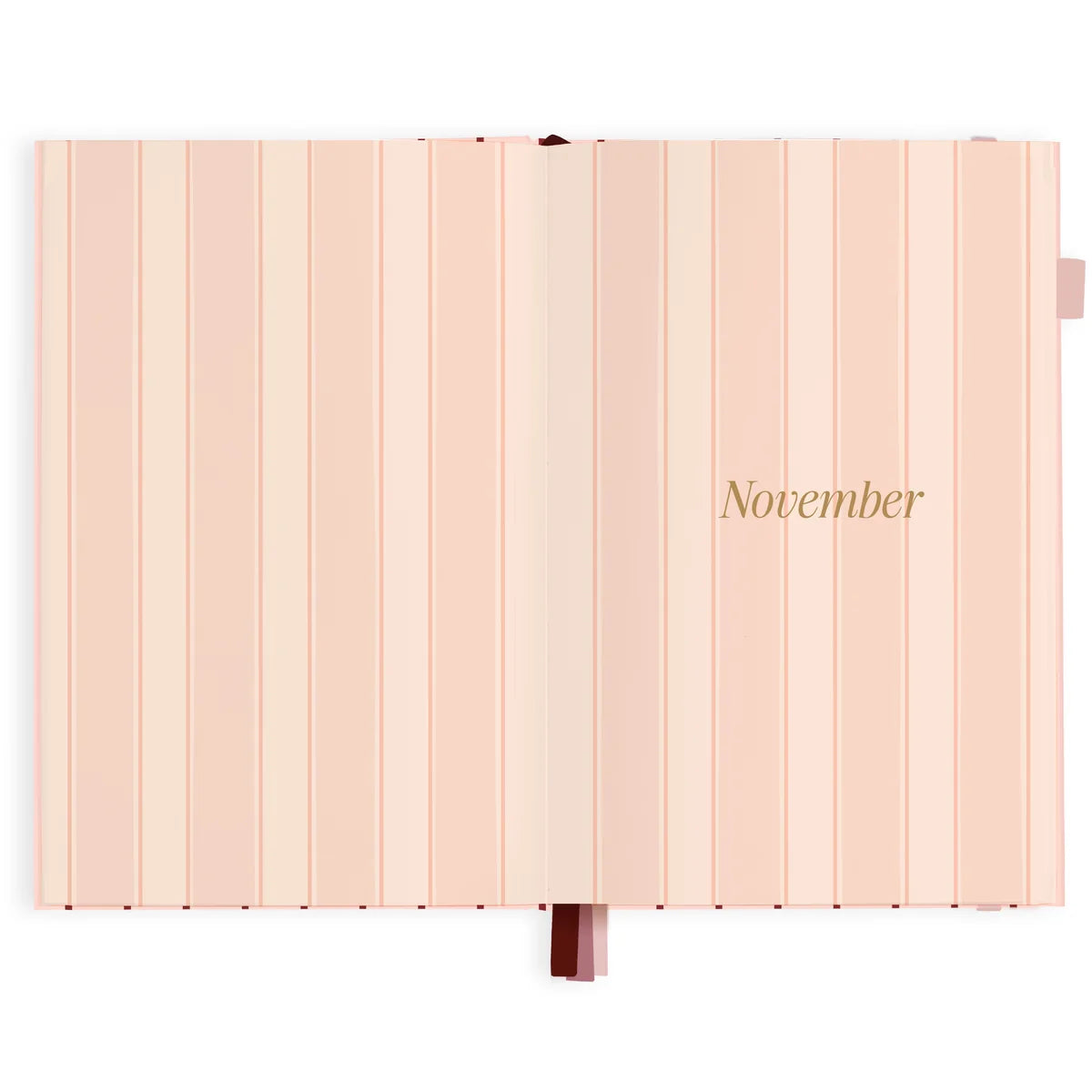2027 A5 Horizontal Planner | Rosé Pinstripe
