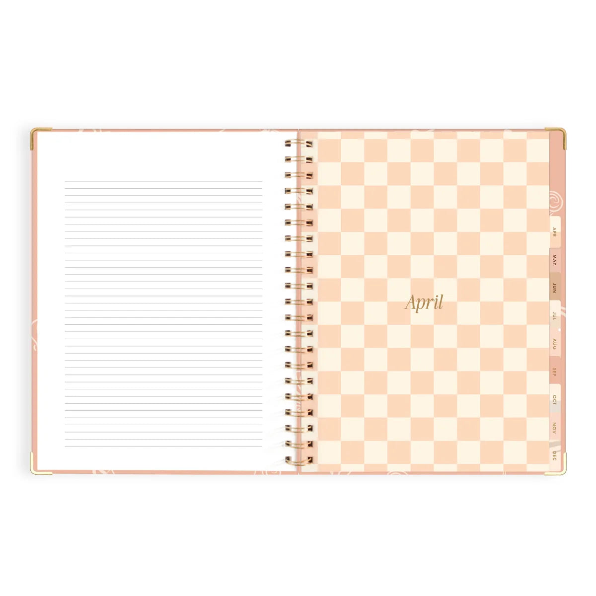 2027 A4 Academic Vertical Planner | Amalfi Peach