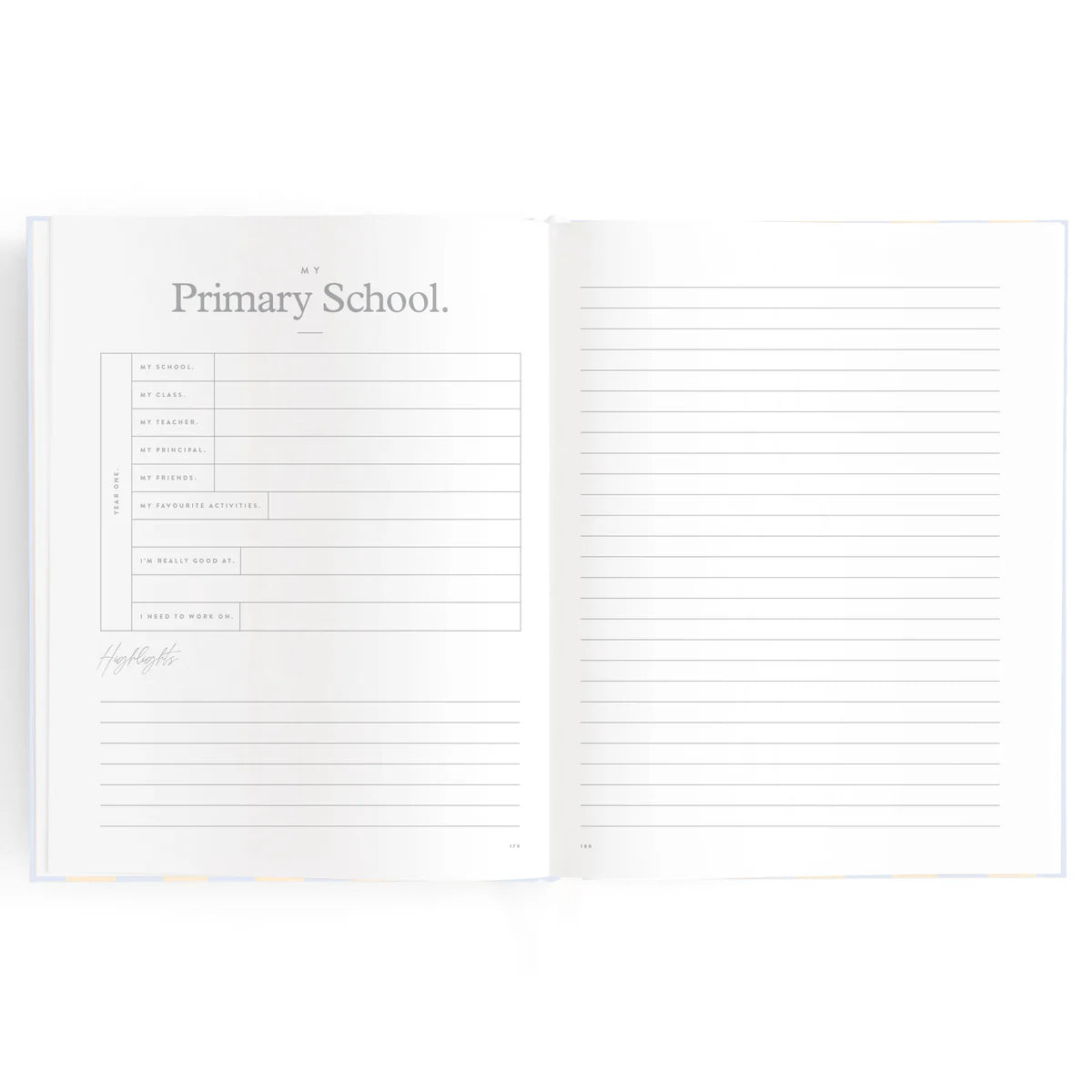 Baby Book Petal Stripe 0-6 Years | Keepsake 3rd Edition