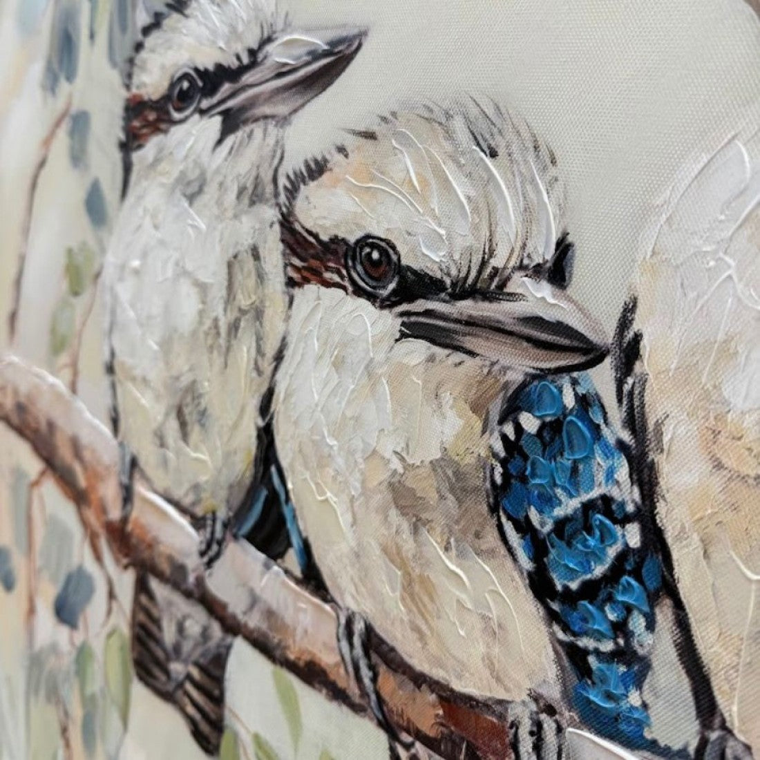 Kookaburra Hand Painted Print In Frame