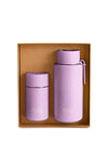 The Essentials Large 12oz Ceramic Reusable Cup + 34oz Ceramic Reusable Bottle | Boxed Gift Set