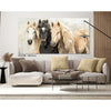 Horses Hand Painted Canvas Print in Frame | 142.5 x 72.5cm