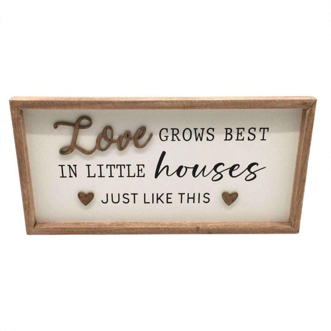 Love Grows Best Wooden Plaque