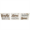 Family, Home, Love Wooden Plaques