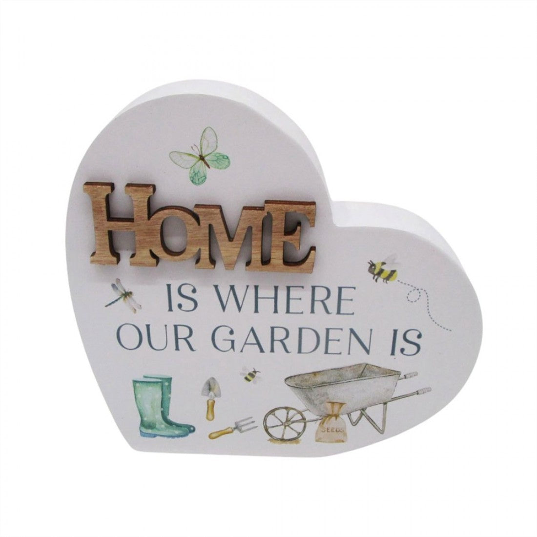Home Garden Wooden Heart