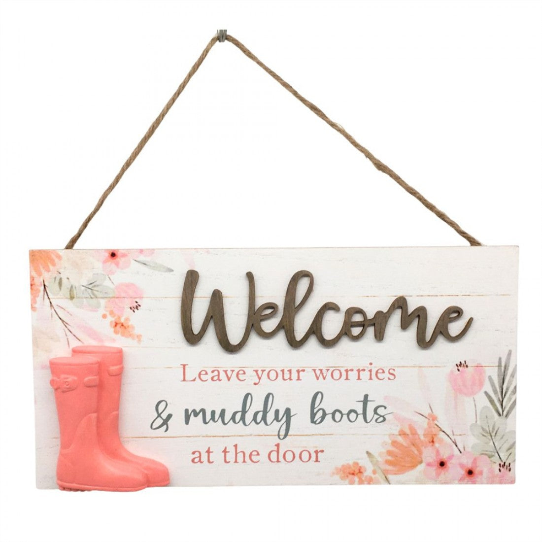 Welcome Wooden Plaque