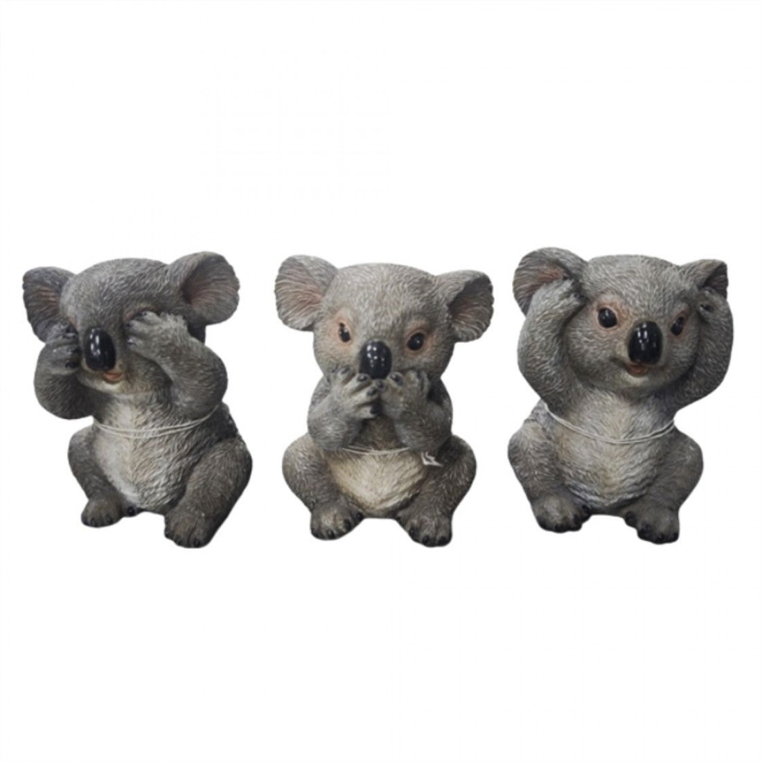 Resin Koala Hear No Speak No See No Evil
