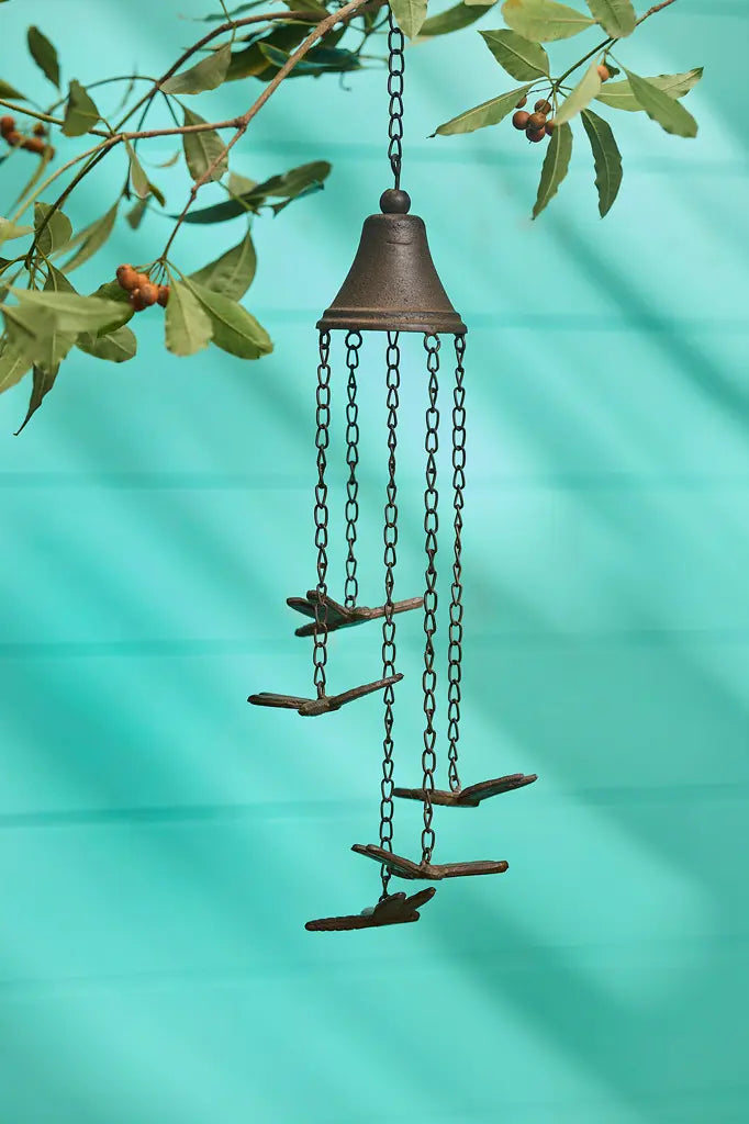 Wind Chime Cast Iron Brown