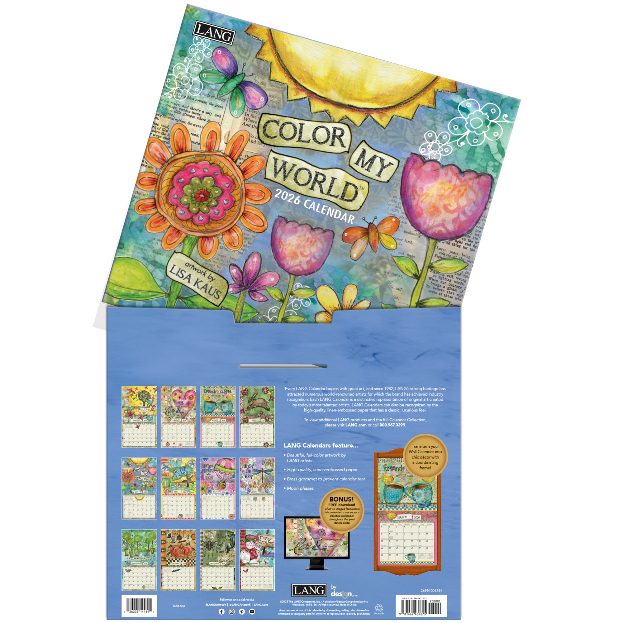 Color My World 2026 | Wall Calendar
