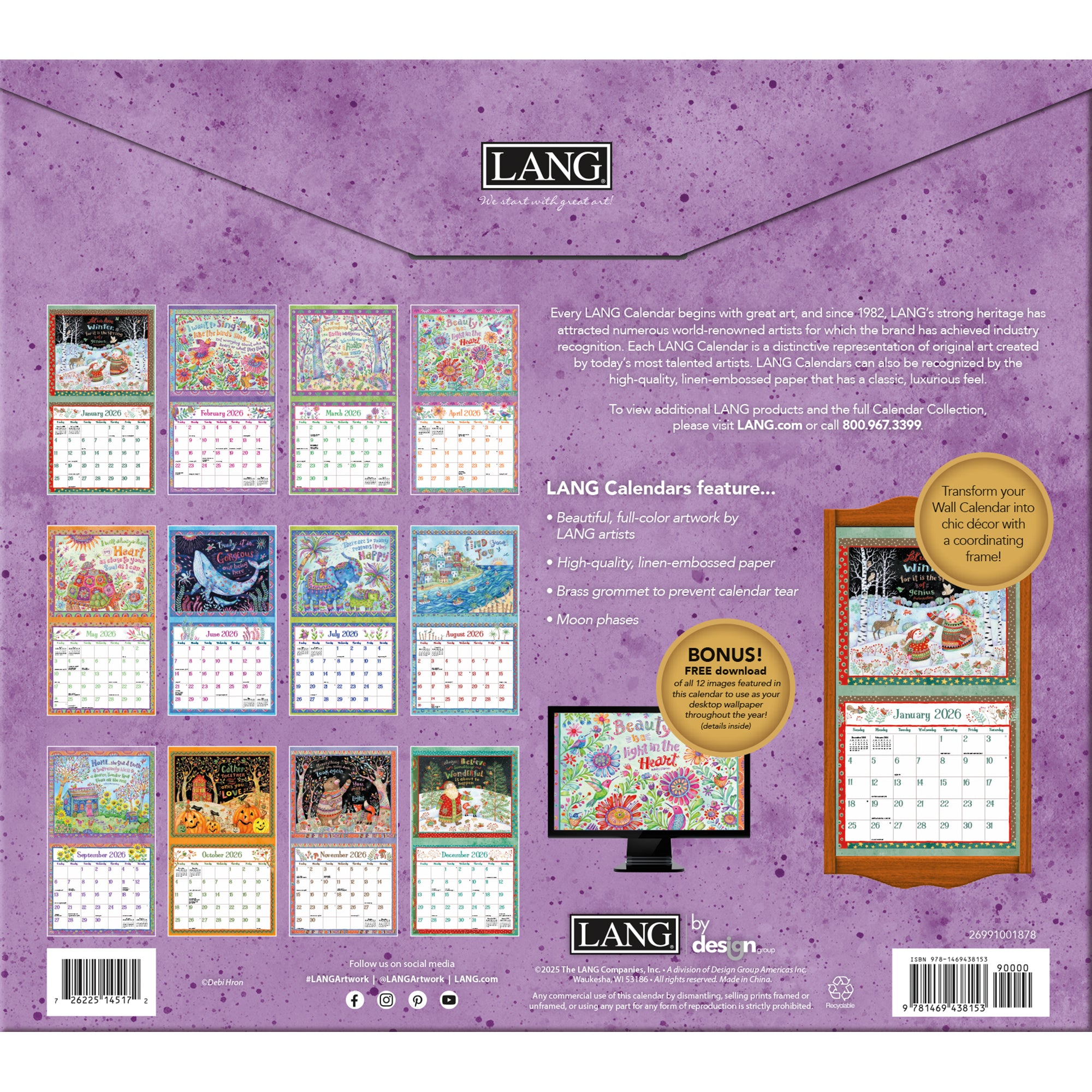 Simple Inspirations 2026 | Wall Calendar