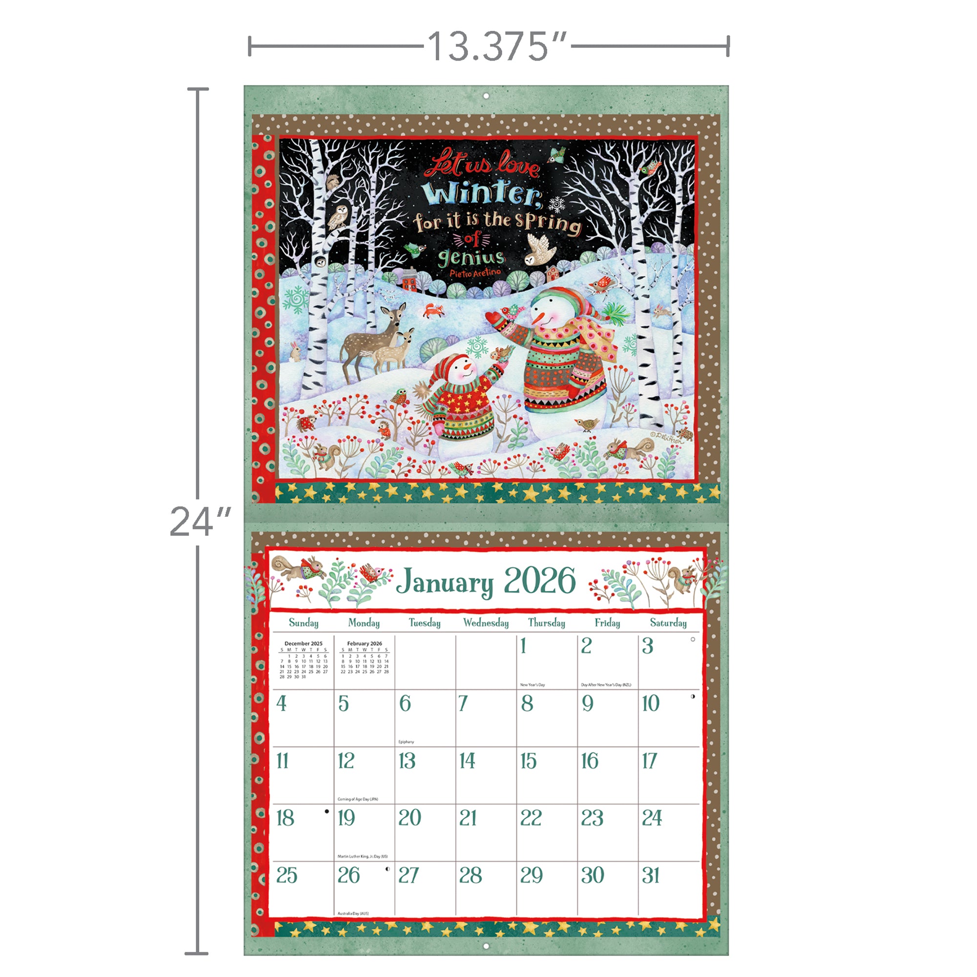 Simple Inspirations 2026 | Wall Calendar